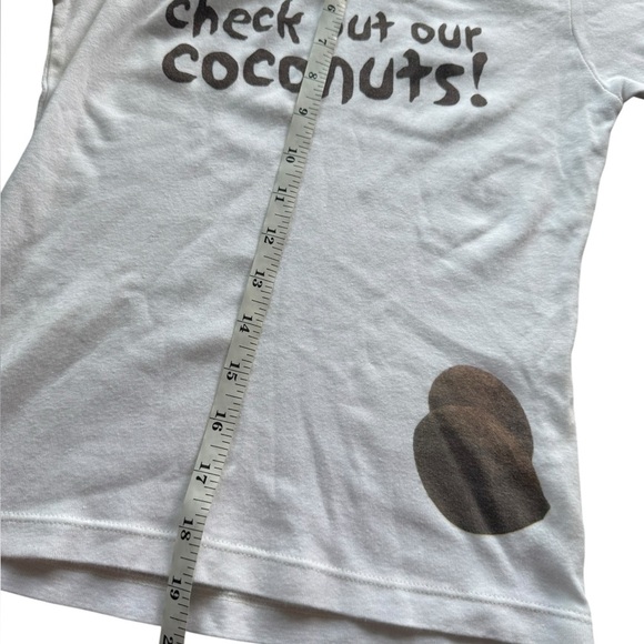 Y2K Made in USA Whimsical Malibu Coconut Baby Tee size Medium - Picture 9 of 12